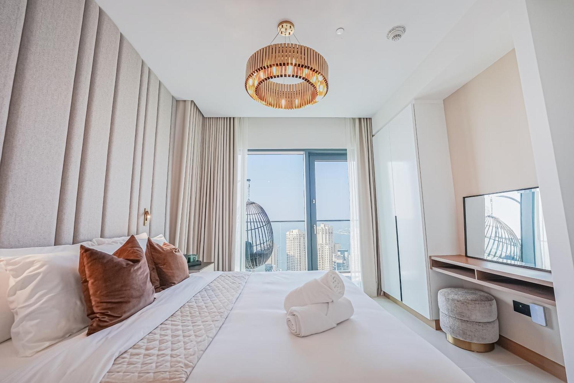 Appartement Modern 2Br High Floor Haven In Vida Dubai Marina Extérieur photo