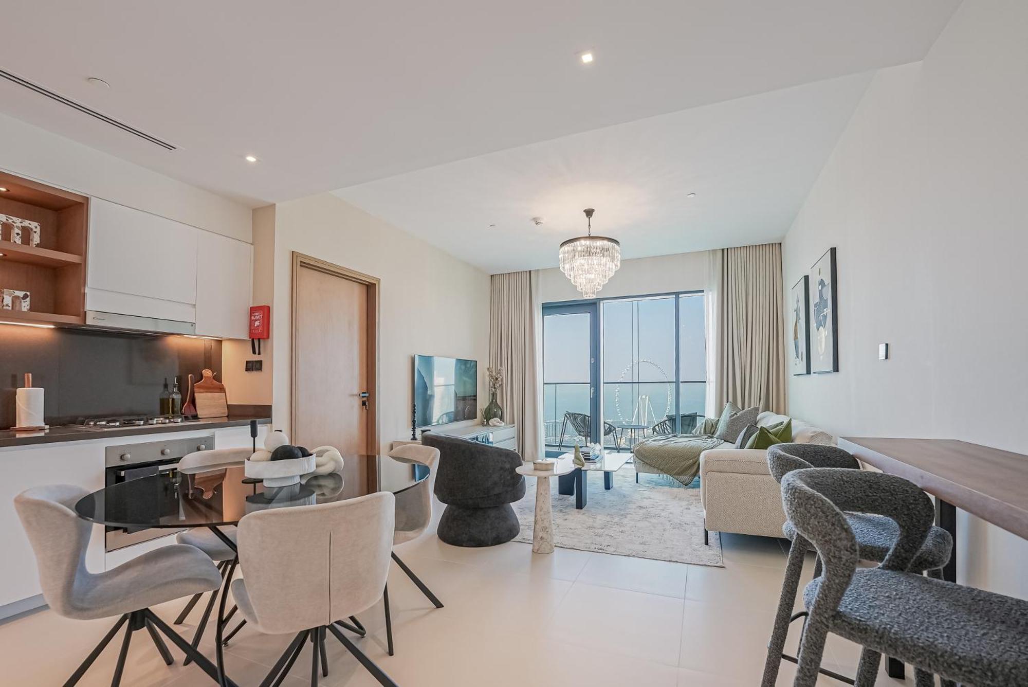 Appartement Modern 2Br High Floor Haven In Vida Dubai Marina Extérieur photo