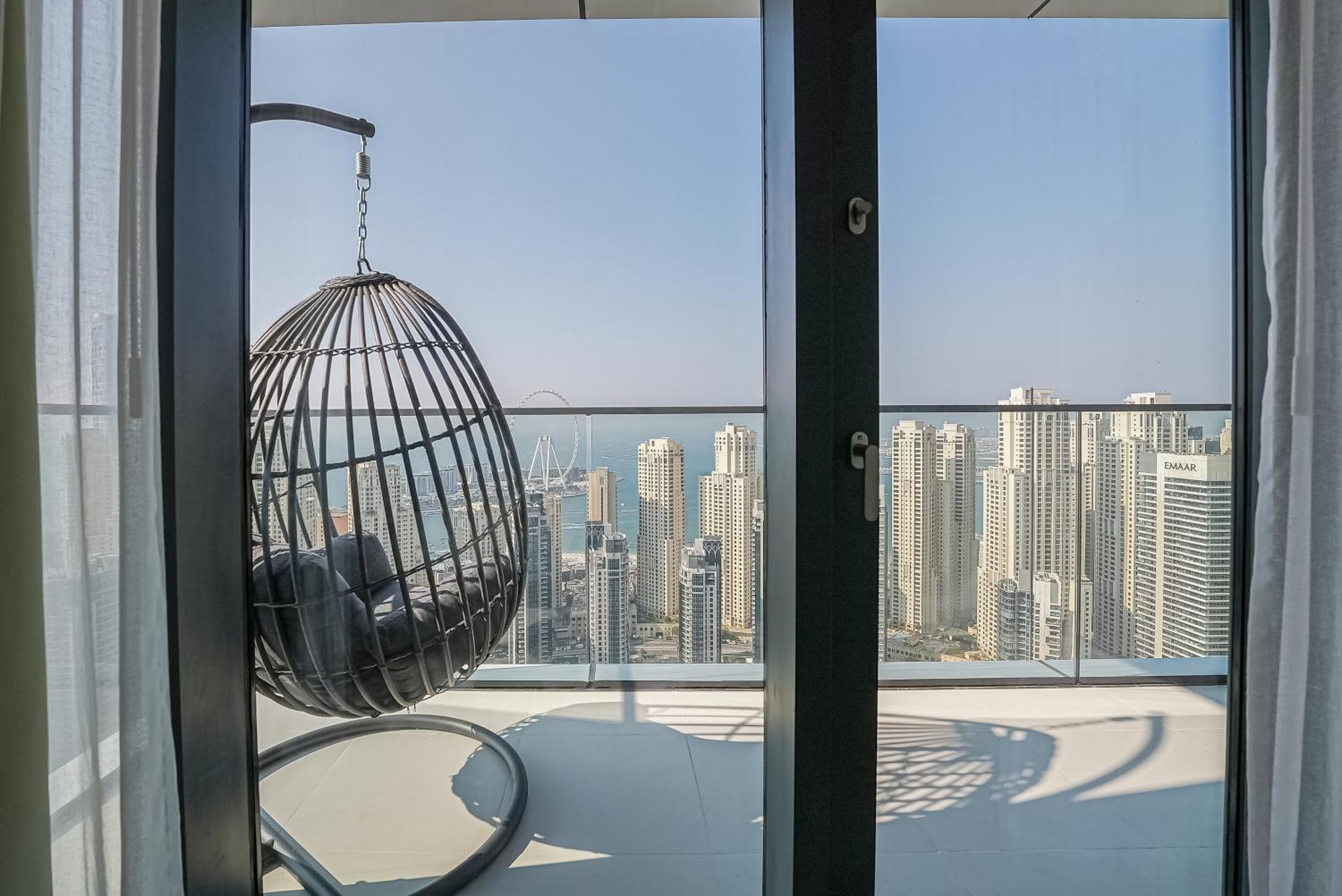 Appartement Modern 2Br High Floor Haven In Vida Dubai Marina Extérieur photo