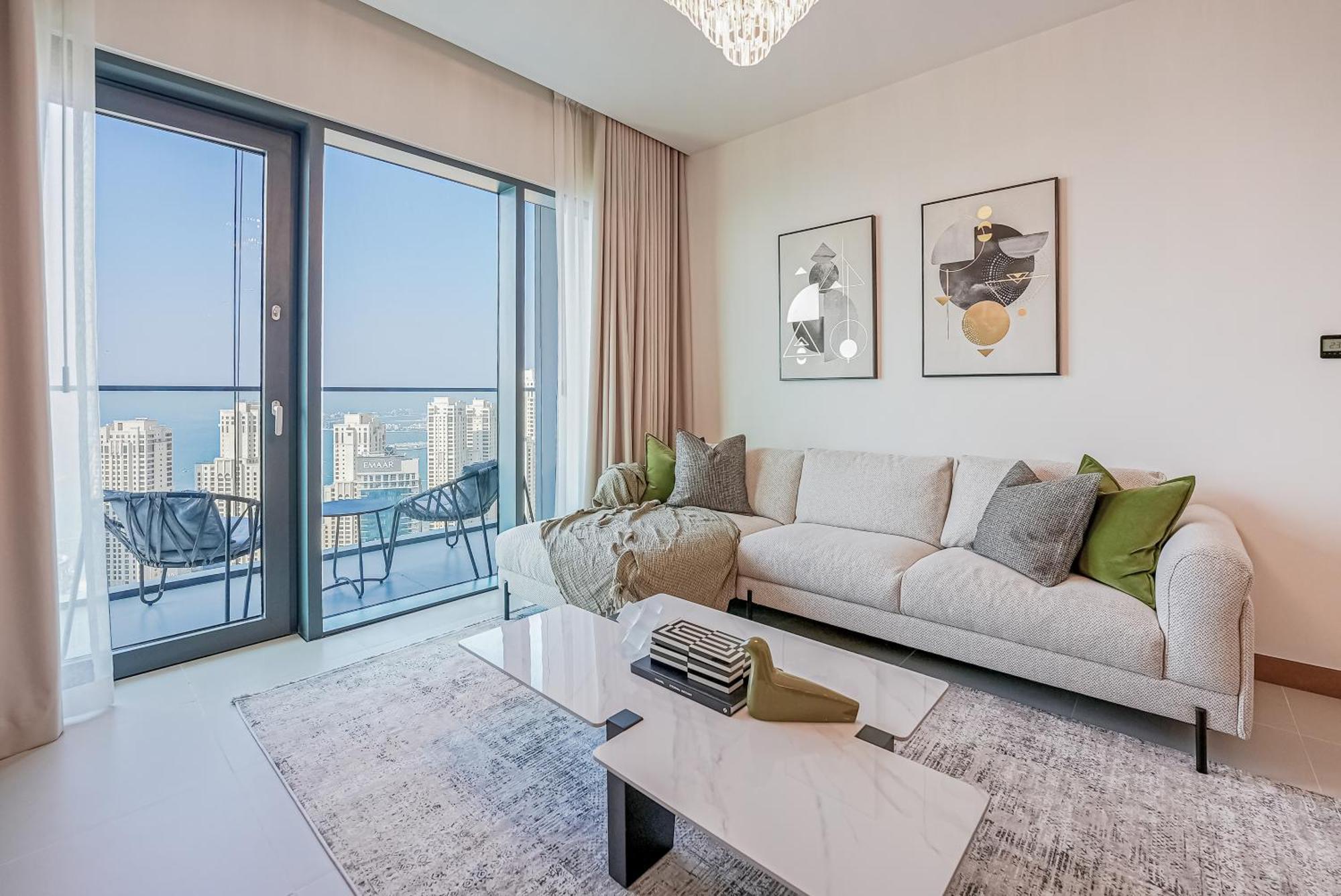 Appartement Modern 2Br High Floor Haven In Vida Dubai Marina Extérieur photo
