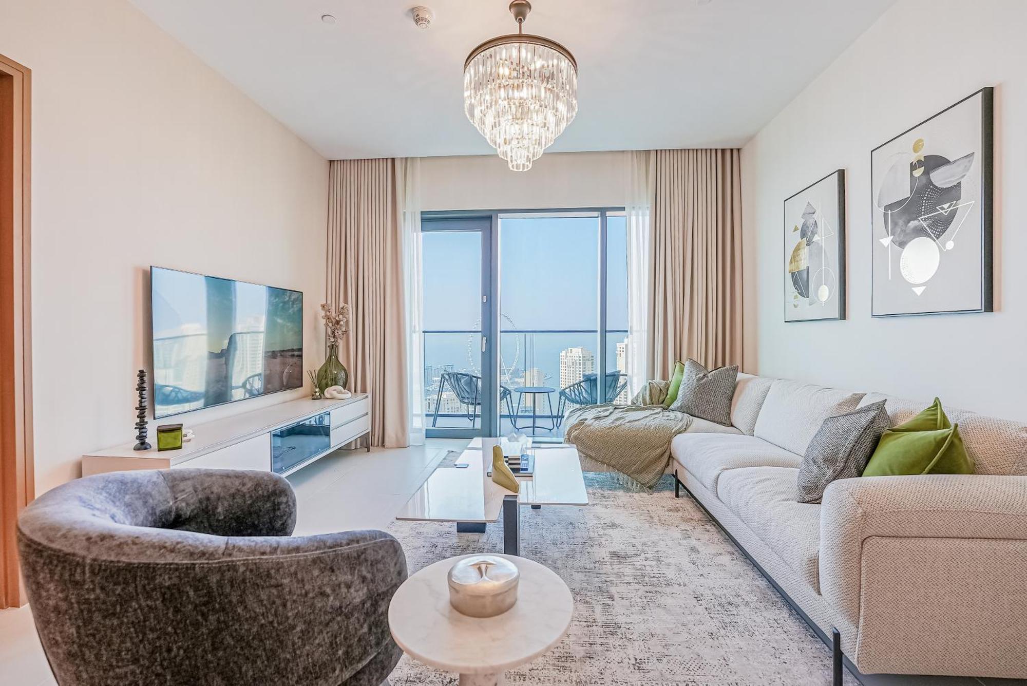 Appartement Modern 2Br High Floor Haven In Vida Dubai Marina Extérieur photo